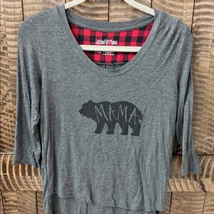Latched Mama Charcoal Bear Graphic Tee